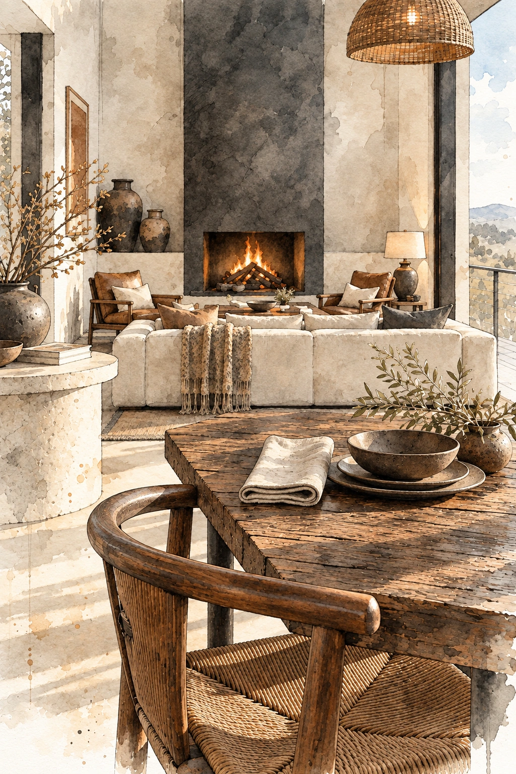 Timber, texture and fire