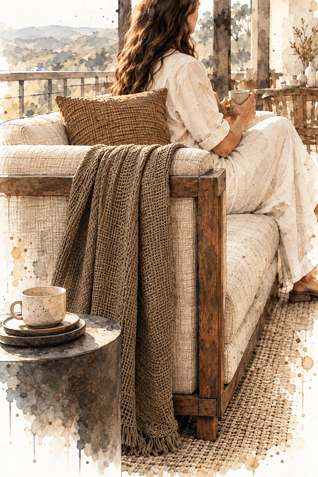 Linen, wool and timber / the texture of retreat